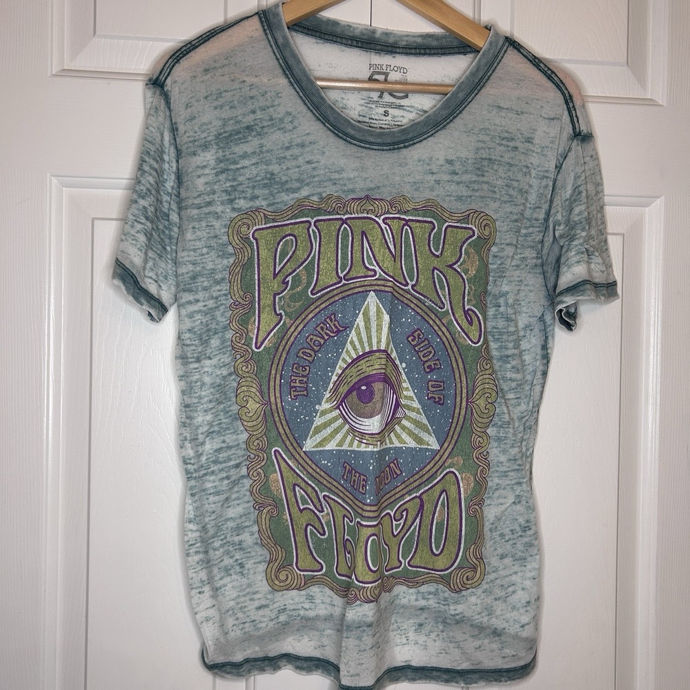 Pink‎ Floyd DARK SIDE OF THE MOON Goodie Two Sleeves SUPER THIN Tee t Shirt Sz S
